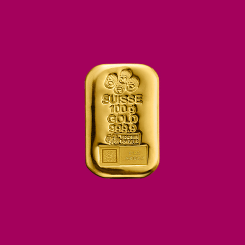 Gold Cast Bar  - 100G