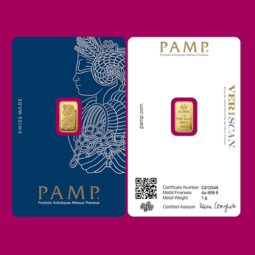 Fortuna Gold Minted Bar - 1G