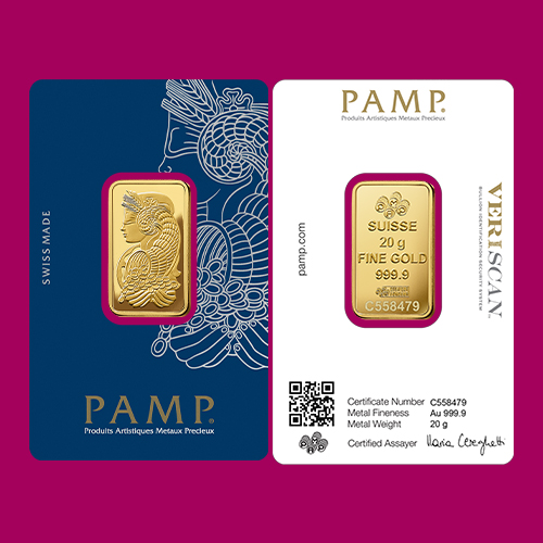 Fortuna Gold Minted Bar - 20G